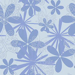 Image showing floral seamless pattern