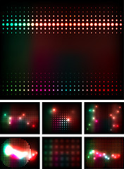 Image showing vector disco lights