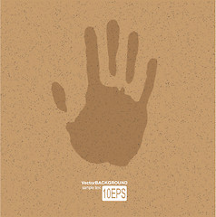 Image showing Handprint on paper