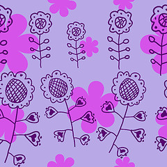 Image showing floral seamless pattern