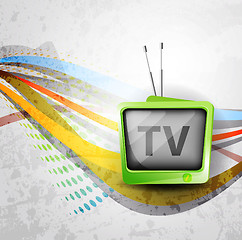 Image showing Retro TV background