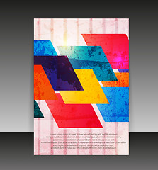 Image showing Flyer or cover design. Folder design content background. editabl