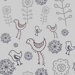 Image showing floral seamless pattern