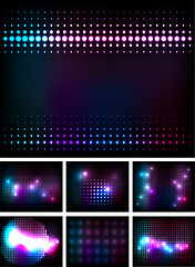 Image showing vecto disco lights