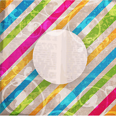 Image showing Abstract pattern for design. Retro paper background