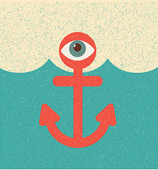 Image showing Anchor. Retro poster