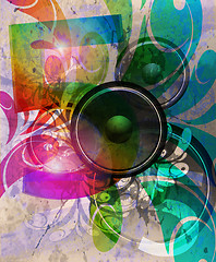 Image showing vector colorful music background illustration