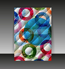 Image showing Flyer or cover design. Folder design content background. editabl