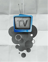 Image showing Retro TV background