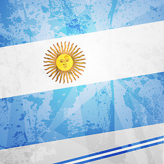 Image showing Abstract pattern for design. Retro paper background. flag of Arg