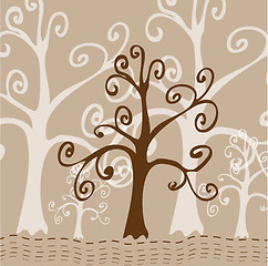 Image showing Tree stylized Card