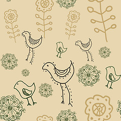 Image showing floral seamless pattern