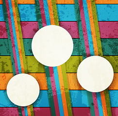 Image showing Grunge multicolored stripes background