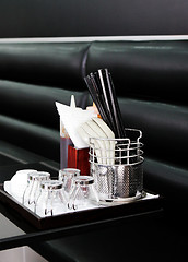 Image showing Restaurant utensils