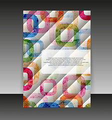 Image showing Flyer or cover design. Folder design content background. editabl