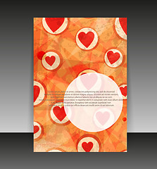 Image showing Flyer or cover design. Folder design content background. editabl