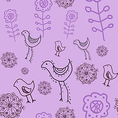 Image showing floral seamless pattern