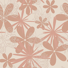 Image showing floral seamless pattern