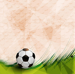 Image showing vector football design on artistic background