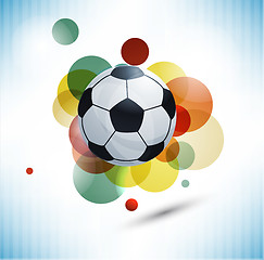 Image showing Soccer design background