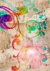 Image showing Stylish floral background