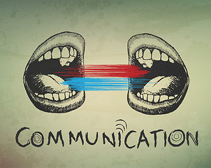 Image showing Conceptual abstract background. Communication 