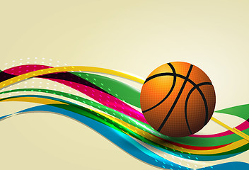 Image showing Basketball Advertising poster. Vector illustration