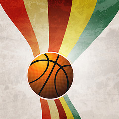 Image showing Basketball Advertising poster. Vector illustration