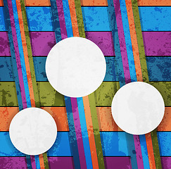 Image showing Grunge multicolored stripes background