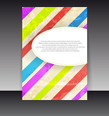 Image showing Flyer or cover design. Folder design content background. editabl