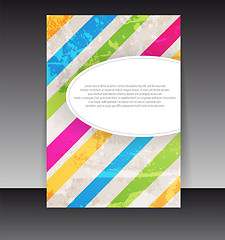 Image showing Flyer or cover design. Folder design content background. editabl