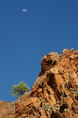 Image showing moon at kings canyon