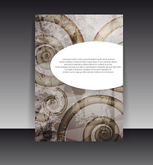 Image showing Flyer or cover design. Folder design content background. editabl