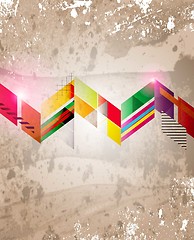 Image showing Abstract colorful technology vector background