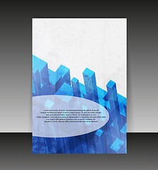 Image showing Flyer or cover design. Folder design content background. editabl