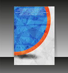 Image showing Flyer or cover design. Folder design content background. editabl