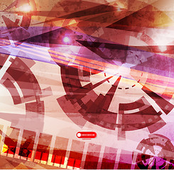 Image showing Abstract Vector Techno Background