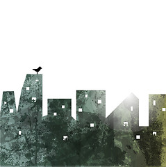 Image showing The city wall. abstract illustration.  Vector Background