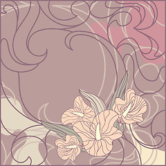 Image showing Cute floral background