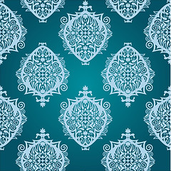 Image showing seamless damask wallpaper