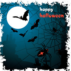 Image showing Halloween vector illustration scene