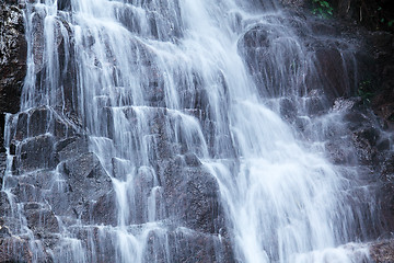 Image showing Close-up of waterfall 