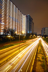 Image showing business area of hongkong at night