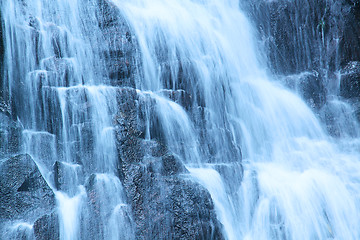 Image showing Close-up of waterfall 
