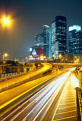 Image showing modern urban city at night 
