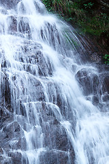 Image showing Close-up of waterfall 