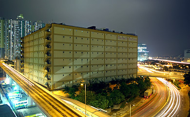 Image showing modern urban city at night 