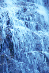 Image showing Close-up of waterfall 