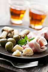 Image showing italian antipasti