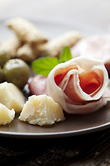 Image showing italian antipasti